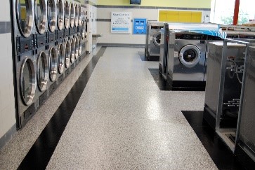 Laundry room epoxy flooring